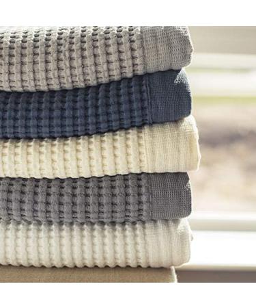 GILDEN TREE Waffle Towels 40x80 - Quick Dry Thin Bath Sheets for Adults - Modern Style White - Buy Online on GoSupps.com