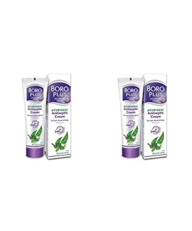 Metrey Herbotech Boro-Plus. Ayurvedic Moisturizing Cream with Neem Tulsi and Aloe Vera for Face Hand and Body 120ml Pack of 2