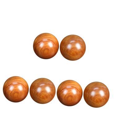 Beaupretty 3 couples Chinese massage balls Asian meditation balls Hand exercise Stress balls for adult tools health wrist balls balls on the wrist wooden