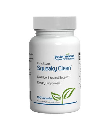 Dr. Wilson s Squeaky Clean Gut and Digestive Health with Fiber probiotics enzymes and More 180 Capsules