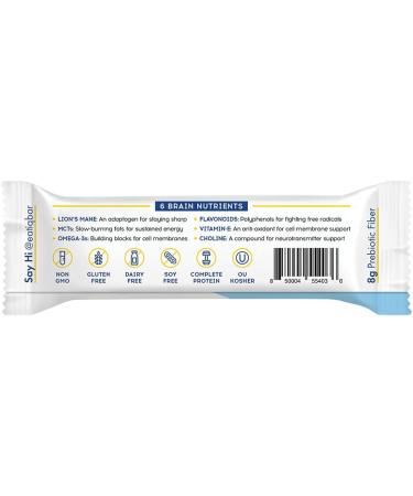 IQBAR Lemon Blueberry Keto Protein Bar - Low Carb High Fiber Vegan Snack & Meal Replacement | Energy Boosting Bar - Buy Online on GoSupps.com