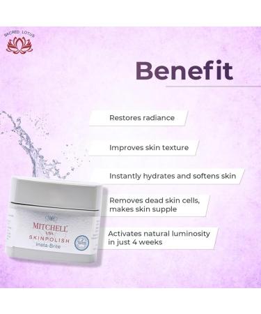 Mitchell USA Skin Polish Exfoliating Cream 50g - Effective Dead Skin Removal | Shop Internationally - Buy Online on GoSupps.com