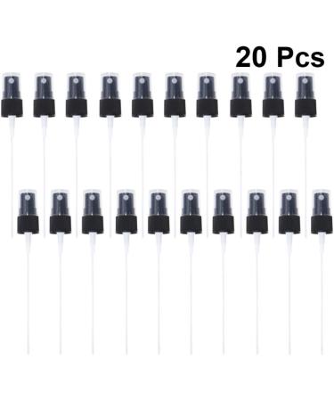 20PCs Black Pump Heads for Spray and Essential Oil Bottles - Ideal for Travel Kitchen & Bathroom Use - Buy Online on GoSupps.com
