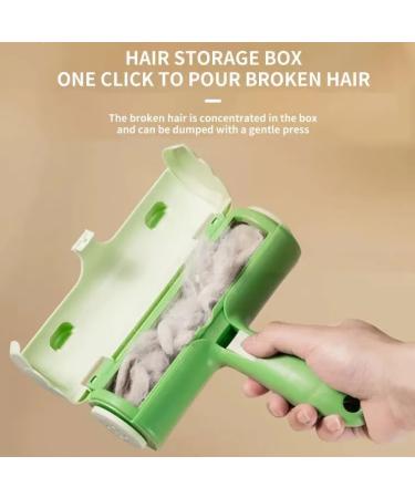 Duoqu Pet Hair Remover Roller - Reusable Frog Style Design for Clothes | Effective Green Hair Removal Tool - Buy Online on GoSupps.com