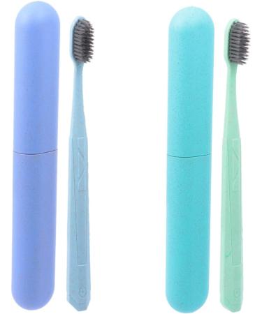 Shop Minkissy 6-Part Toothbrush Set - Sensitive & Extra Soft Manual Toothbrushes Travel Case Toothpaste Gift for Optimal Oral Care - Buy Online on GoSupps.com