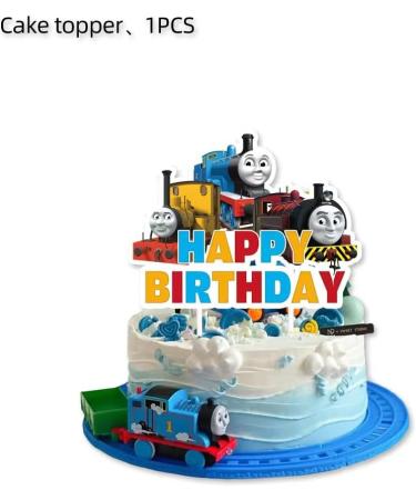 25 Pcs Train and His Friends Cupcake Topper Picks Train and His Friends Themed Cupcake Toppers Cake Topper for Birthday Party and Baby Shower - Buy Online on GoSupps.com