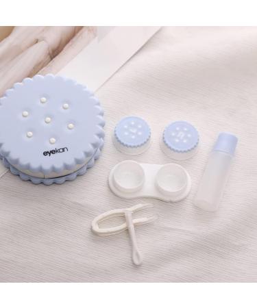 FCSHFC Creative Round Contact Lens Container - High Quality Biscuit Box for Beauty Care (Color: A) | International Shipping - Buy Online on GoSupps.com