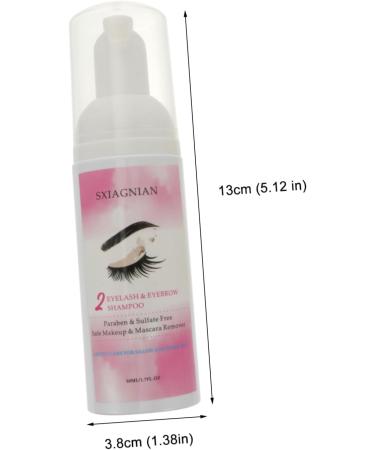 Beavorty Eyelash Cleansing Mousse eyelash shampoo foam cleaner clean mascara Eyelid Foaming Cleansing 1 count (Pack of 1) As Shown - Buy Online on GoSupps.com