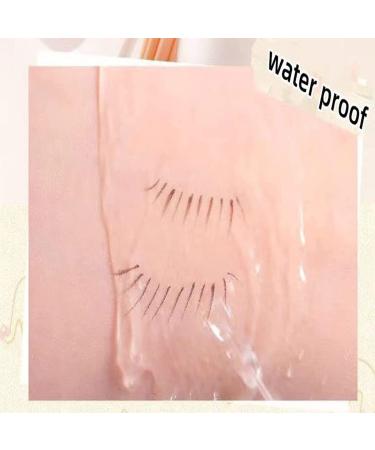DENGWANG Double Tip Lower Eyelash Pencil Two Prong Eyeliner Lower Eyelash Pen Waterproof Liquid Eyeliner Pen Super Slim Eye Liner Waterproof Eyeliner Pencil Smudge Proof (2PCS Brown+2PCS Black) - Buy Online on GoSupps.com