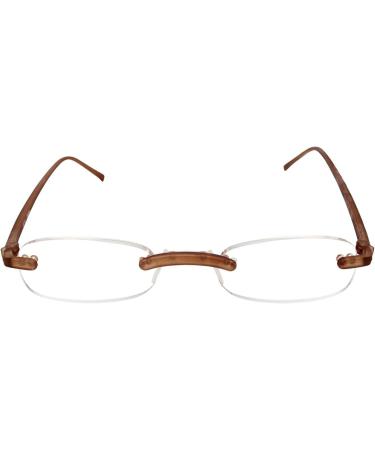 Calabria Flexie Low Profile 714 Reading Glasses & Slim Case - 2.00 Root Beer Brown - Stylish & Comfortable for International Shipping - Buy Online on GoSupps.com