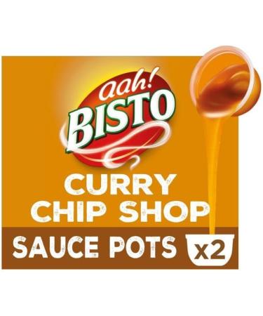 Ready to Use Chip Shop Curry Sauce Pots Bundle - with 4 x Bisto 90g Pots - Microwaveable and Ready in 50 Seconds - Delicious and Versatile - Buy Online on GoSupps.com