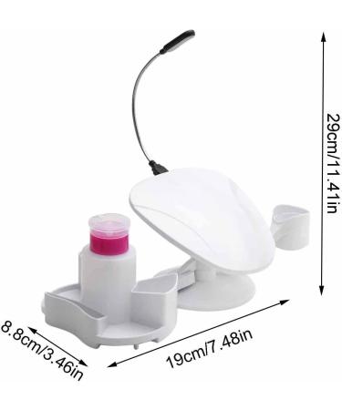 Nail Arm Rest | 2 in 1 Nail Hand Rest and Manicure Supplies Professional Nail Supplies for Salon Home for Her Non-Slip Nail Station with LED Light Aezon - Buy Online on GoSupps.com