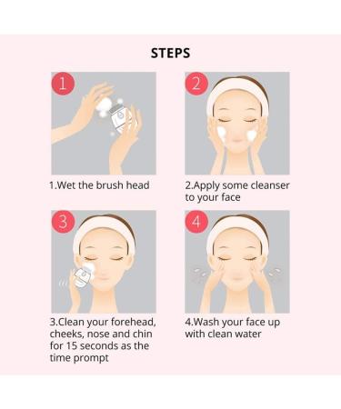 Sonic Vibrating Facial Cleansing Brush - 2 Brush Heads with 4 Modes IPX6 Waterproof Wireless Charging for Face Cleaning Exfoliating and Massaging Egg Shape White - Buy Online on GoSupps.com