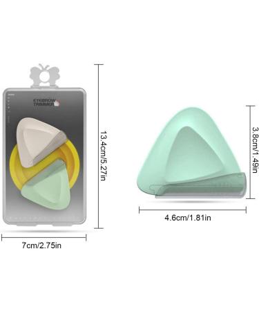 Buy AIBYKS Eyebrow Razor Set - Stainless Steel Dermaplaning Tool (2 Pieces: Purple & Green) | Perfect for Precision Shaping & Facial Hair Removal - Buy Online on GoSupps.com