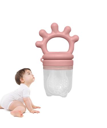 Freshy Toothing Pacifiers - Reusable Silicone Nipple Bite Toys & Fruit Feeders for Soothing Gums | Honhoha Rose Red - Buy Online on GoSupps.com