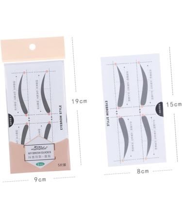 Outanaya 2 Eyebrow Card Eyebrow Template Easy Eyebrow Stencil Makeup Kit Simple Card A607 - Buy Online on GoSupps.com