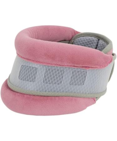 Jlasdr neck protection neck support bandage breathable height -adjustable collar for neck pain and spine pressure for women amp (color: pink)