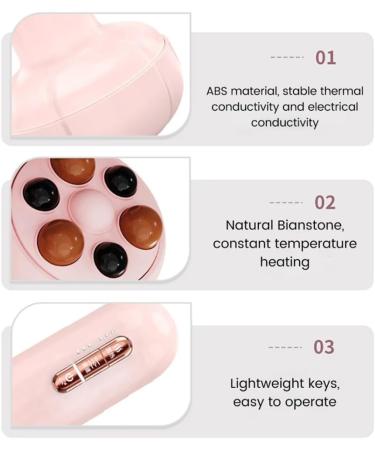 RKXKJ Electric Bianstone Abdominal Massager - 6 Modes 3 Intensity Levels & Temperature Settings for Pain Relief - Buy Online on GoSupps.com