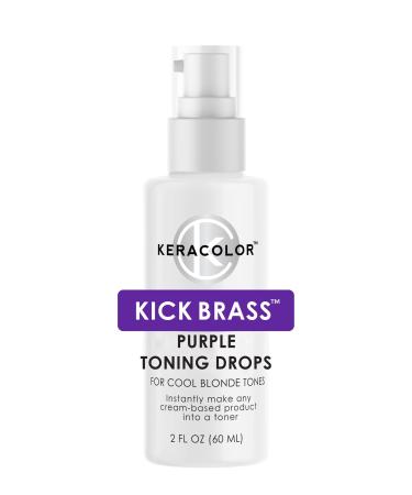 Keracolor Purple Toning Drops Concentrate To Create Your Own Purple Shampoo For Blonde Hair - Mix w/Any Shampoo, Conditioner, Or Cream Styler, Violet, (Purple) 2 Fl. Oz. - Buy Online on GoSupps.com