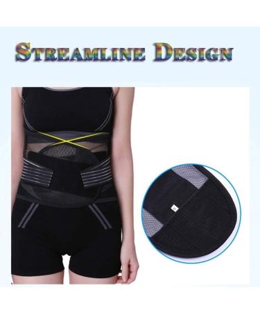 Stabilized Back Bandage for Pain Relief & Injury Prevention - Unisex Lumbar Support Belt for Sciatica & Lower Back - Black M - Buy Online on GoSupps.com