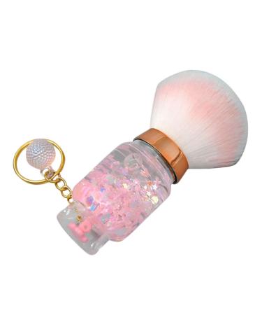 FRCOLOR Nail Dust Brush Blush Brush for Makeup Powder Brush for Pressed Powder Highlighter Brush Powder Makeup Brush Small Powder Brush Pink Liquid Quicksand Crystal Miss 9.00X3.50X3.50CM Pink