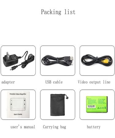 Portable Digital Magnifying Glass 4.3 Inch Portable Digital Magnifying Glass Handheld Low Vision Digital Magnifying Glass - Buy Online on GoSupps.com