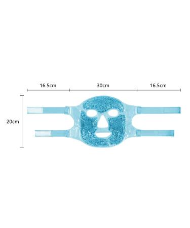 Cam2 Cool Mask | Reusable Gel Face & Eye Mask for Swollen Eyes & Dark Circles - Cooling Relief (Blue) - Buy Online on GoSupps.com