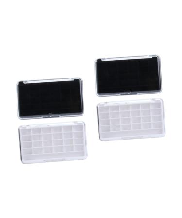 Beatifufu 4 PCS 24 Makeup Stickers Makeup case Eyeshadow Palette Powder Eye Shadow Grid Travel Lipstick Plate As Shownx2pcs Mx2pcs