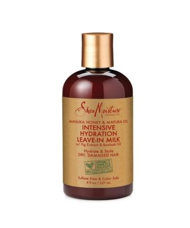 Shea Moisture Manuka Honey & Mafura Oil Leave-In Milk 8oz - Intensive Hydration for Unisex - Buy Online on GoSupps.com