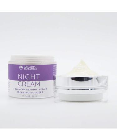 Night Cream Retinol Moisturizer for Face - with 2.5% Active Retinol Hyaluronic Acid Vitamin E and Green Tea Best Night Cream Moisturizer