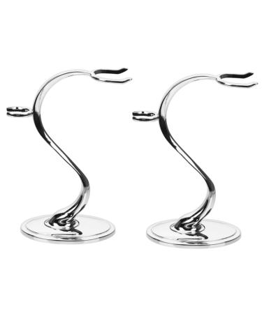 Minkissy 2st shaver holder brush bracket brush brick stable razor rack luxurious razor rapid desk organizer affi razor brush man brush holder zinclegation