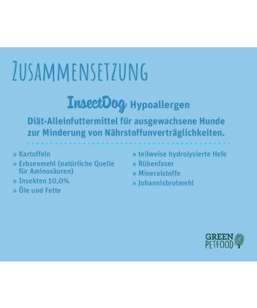 GREEN PETFOOD InsectDog Hypoallergen GRAIN FREE (5 x 900 g) | Hypoallergenic insect-based dry food for adult dogs | Food from sustainable production | Pack of 5 sachets - Buy Online on GoSupps.com