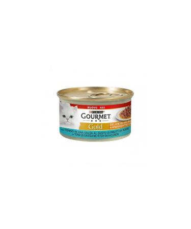 Gourmet Gold Delights in Sauce Wet Cat Food with Tuna, 85 GR