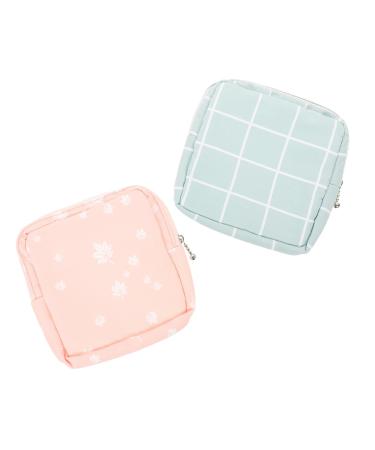Hapinary 2 pieces of wallet for girls menstrual pillow bags coins storage bag women bands storage bags.