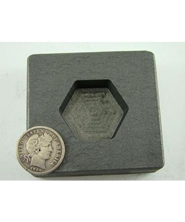 2 oz Hexagon Gold Bar High Density Graphite Mold - Create 1 oz Silver Bars Easily - Buy Online on GoSupps.com