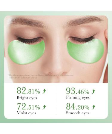 Aloe Vera Eye Masks - 60PCS Under Eye Patches for Dark Circles Puffiness & Anti-Aging Skincare | Hydrating Eye Gel Pads - Buy Online on GoSupps.com