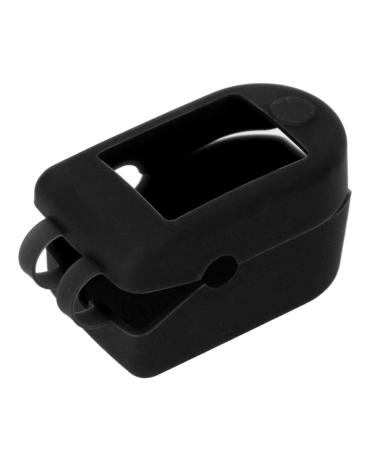 Oximeter cover oximeter cover portable silicone cover for oximeter soft comfortable stable reliable effective protective cover for outdoor (black)
