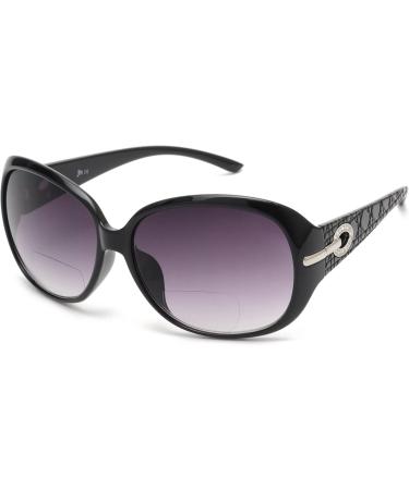 JM Classic Bifocal Reading Sunglasses for Women - Vintage UV Protection Reader Glasses - Black +3.0 - Buy Online on GoSupps.com