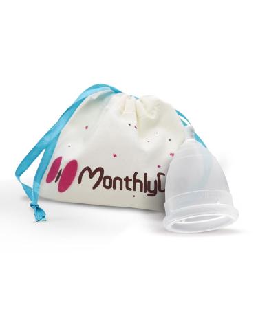 Monthlycup - menstrual cup made in Sweden |Gr.Plus |For strong cycles |More reusable |100% medical silicone transparent plus