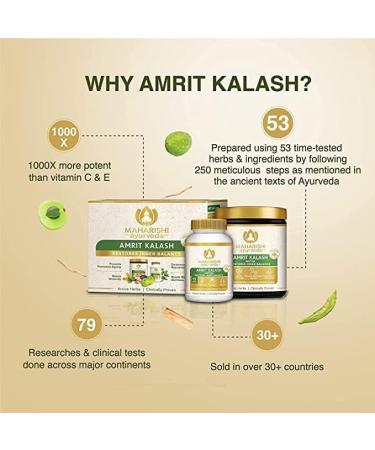 Amrit Kalash -60 Tablets and 600 G Paste - Buy Online on GoSupps.com
