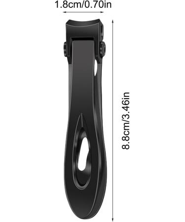 German Nail Clippers for Men Thick Nail Clippers - Stainless Steel Nail Clippers Wide Mouth Nail Clippers with Ergonomic Bevelled Head Metal Nail File Black - Buy Online on GoSupps.com