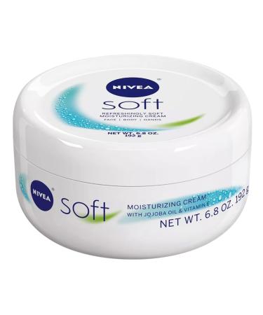 Nivea Soft Moisturizing Cream 6.8 oz - Hydrating Face Body & Hands - Pack of 6 - Buy Online Internationally - Buy Online on GoSupps.com
