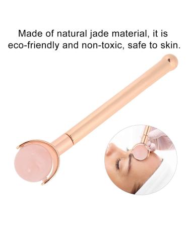 Uxsiya Jade Face Roller - Anti-Wrinkle & Anti-Aging Massage Tool for Eye Puffiness Skin Tightening | Rose Quartz - Buy Online on GoSupps.com