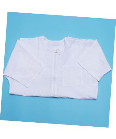 Ipetboom 1pc Salon Robes Smock Waetrproof Work Clothes Mens Overalls Hair Salon Clothes Jackets for Women Fashion Short Sleeve Jacket for Women Mens Jackets Print White Clothing