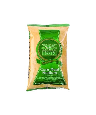 Heera Corn Meal Medium (5kg) (Pack of 1) - Kitchen Essentials - With High Fibre - Grocery and Pantry - Ready to Cook - Buy Online on GoSupps.com