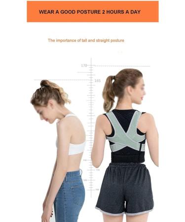 ZUIAI Lumbar Posture Corrector for Back Brace Adjustable Back Support Belt Shoulder Protection Posture Corset Adult(B XL) X-Large B - Buy Online on GoSupps.com