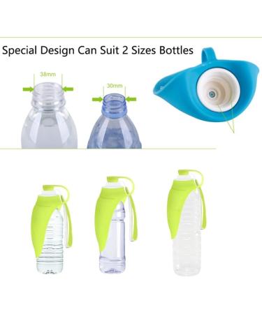 Petsoign Portable Dog Water Bottle | Silicone Travel Drinking Bottle for Outdoor Adventures - Blue - Buy Online on GoSupps.com