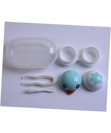 Buy SOLUSTRE 4-Piece Duck Colored Contact Lens Holder Set - Stylish & Practical Lens Cases for International Shipping - Buy Online on GoSupps.com