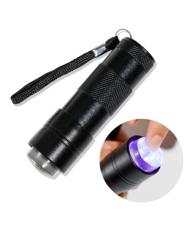 Mini Nail Polish Flashlight | LED Nail Dryer & Curing Lamp for Home & Salon | Quick Dry Nail Art Tool - Black - Buy Online on GoSupps.com