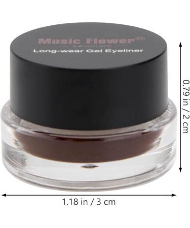 FOMIYES 6 Pcs Brown Waterproof Eyeliner Cream Eyeshadow Dark Brown Eyeshadow Liquid Eyeliner Palette Matte - Buy Online on GoSupps.com